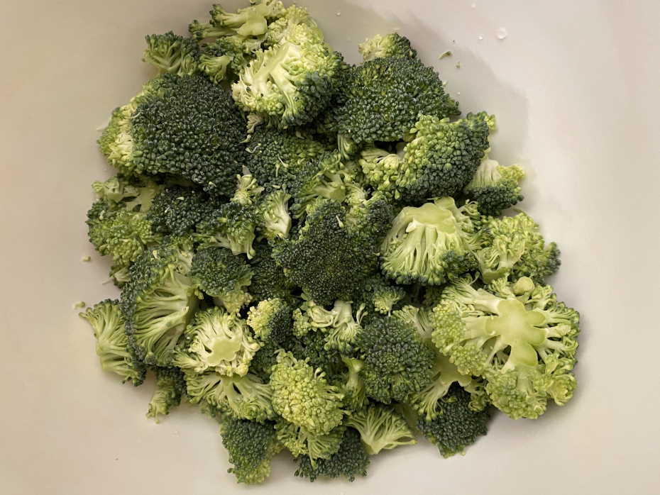 Recept dětský příkrm z brokolice - oloupaná