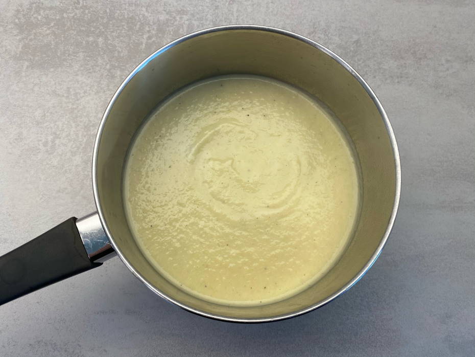Recept dětská fenyklová polévka s krutony - po rozmixovaní